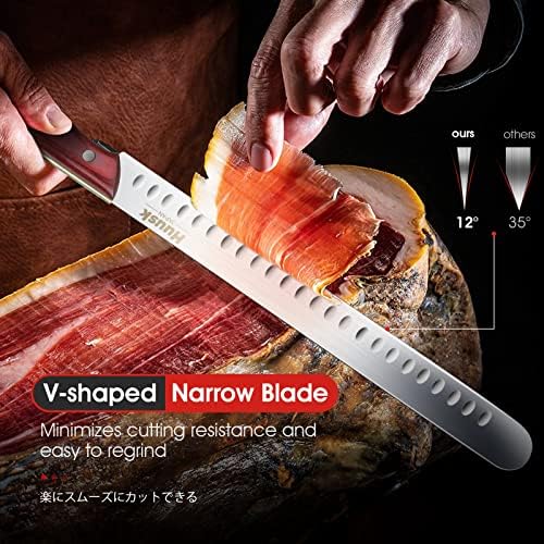 Huusk kovani nož za sečenje mesa sa omotom pun Tang mesarski nož za sečenje mesa Viking nož za povrće, sečenje