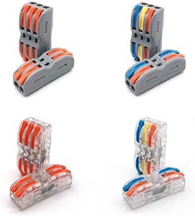 Agounod Mini konektori brzih žičanih kablova univerzalni konektor za spajanje opruge kompaktnog provodnika