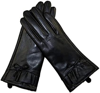 n / A opružne ženske rukavice zimske ženske mašne od kože meke rukavice