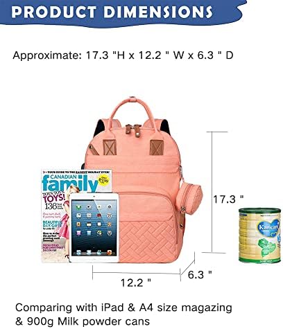 UiSiskoopw ruksak za pelenu, bebe pelena vodootporna promjena torbe za putni ruksak sa promjenom pad i trake