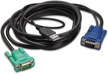 APC AP5821 KVM kabelski adapter - 6 FT - Upišite muški USB, HD-15 muški VGA - HD-15 muški VGA - AP5821