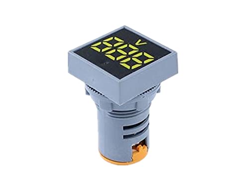 NIBYQ 22mm Mini digitalni voltmetar Square AC 20-500V voltni tester za ispitivanje napona Mjerač LED lampica
