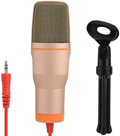 Uxzdx kondenzatorski mikrofon 3.5 mm Plug Home Stereo Mic stoni stoni Stativ za ćaskanje snimanja Video