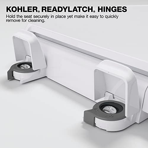 Kohler 28005-96 K-28005-96 Drift Readilator mirno Zatvoreno okruglo WC sjedalo, biskvit
