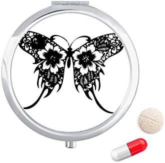 Leptir u kineskom stilu sa cvjetnim krilima torbica za pilule džepna kutija za skladištenje lijekova