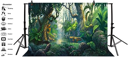 Yeele 7x5ft bajke pozadina za fotografiju Fantasy Fairyland tropska Djevičanska šuma džungla sunčeva svjetlost