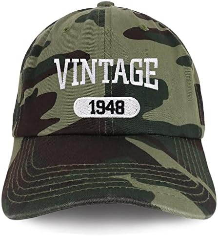 Trendy prodavnica odjeće Vintage 1948 vezeni 75. rođendan opuštena pamučna kapa