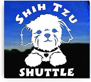 Shih Tzu Shuttle Puppy Face Decal | Nickerickers® Vinil pas prozor za prozor za automobile RV naljepnica
