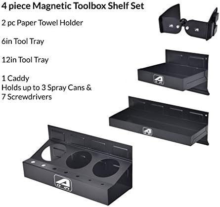 Aain Magnetic set ležišta za alat, držač za alat pribor za alat Organizator, garažna ostava, 2 ležišta,