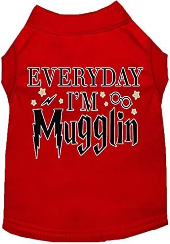 Mirage PET proizvod Svakodnevno Ja sam Mugglin ecret Print majica za pse crvena med