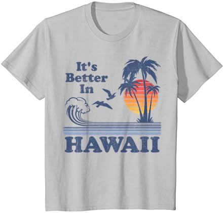 Bolje je na Havajima na plaži Retro starinska 80-ova 70-Ova majica