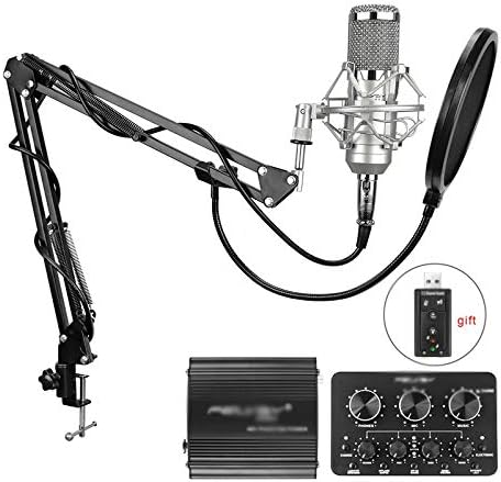 Gfdfd bez buke Professional 3.5-XLR kondenzatorski mikrofon za snimanje računara uživo zvučne kartice Karaoke
