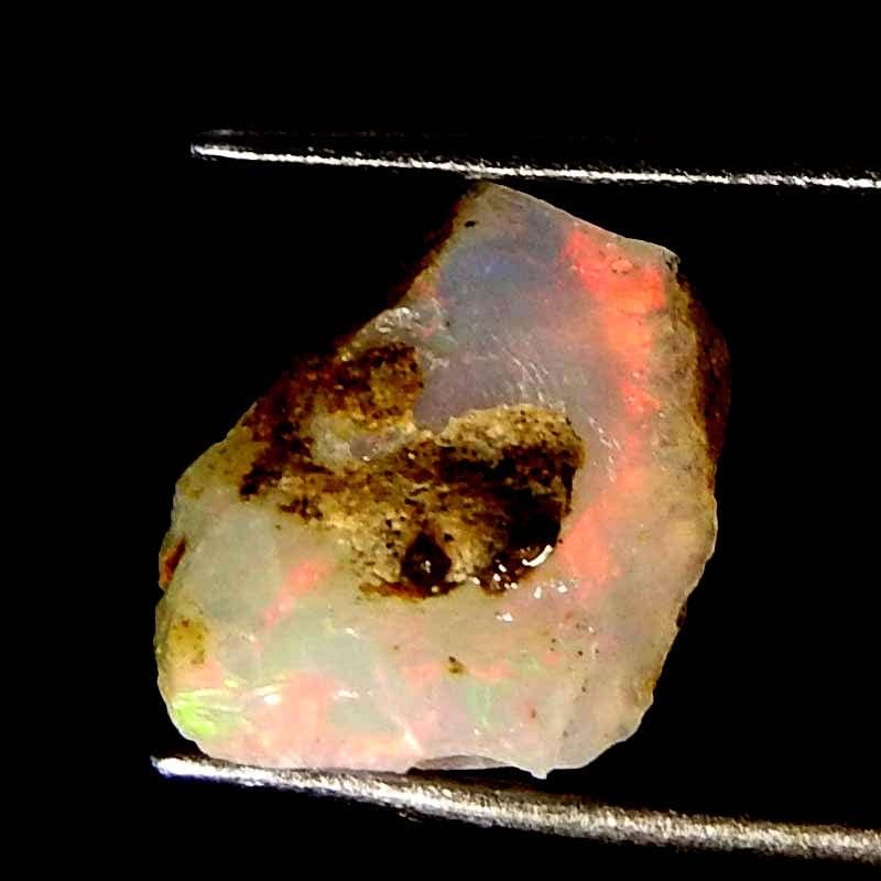 Jewelgemscraft ™ 04.03cts. Ultra vatra sirovi opal kamen, prirodni grubi, kristali dragog kamenja, etiopska opal rock, nakit pravac, liječenje čakre, energetski kamen, 13x10x9mm