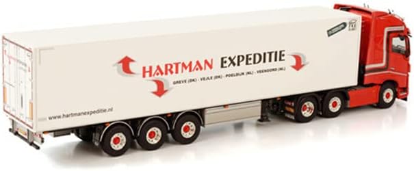 WSI za Volvo Fh4 Globetrotter XL Reefer Trailer-3 osovina Hartman EXPEDITIE 1/50 DIECAST kamion unaprijed