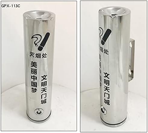 ESGT zidni pepeo od nehrđajućeg čelika za cigaretu od nehrđajućeg čelika pogodan za vanjsku upotrebu u komunalnim