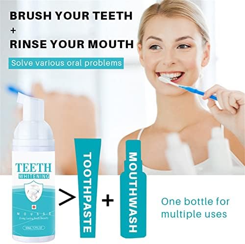 Izbjeljivanje zuba Mousse pjena uklanja mrlje za zube zubne izbjeljivanje oralne higijene svježeg daha svijetli