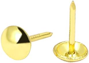X-Dree Namještaj za renoviranje Thumb Tack Nail Push Pin Gold Tone 8mm x 15mm 20pcs (Muebles Para El Hogar