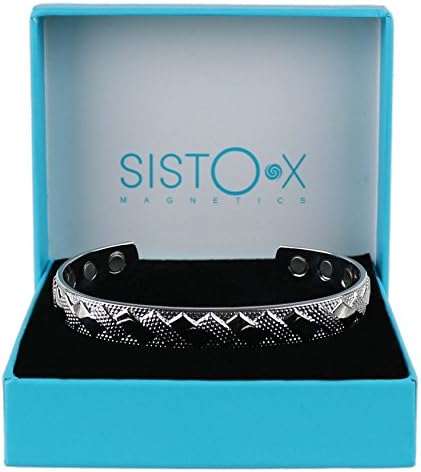 Sisto-X tanak magnetski bakar elegantan bangle / narukvica sa Chrome završetkom Sisto-X® Health 6 magneta
