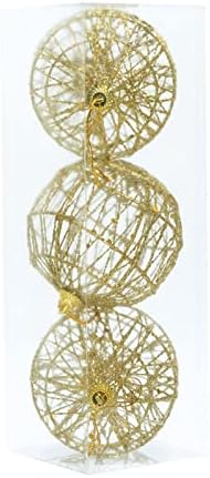 Božićni ukrasi zlatna božićna lopta željezna lopta šest božićnih kuglice božićno stablo set privjesak akril