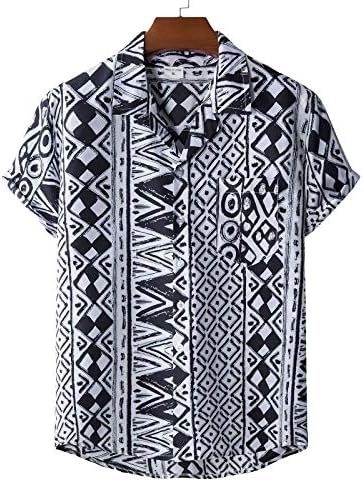 HDZWW CLUB V COZY UGRADNI Uzorak Majica Man Casual Cool Bluza Poliester ljetne košulje od rube