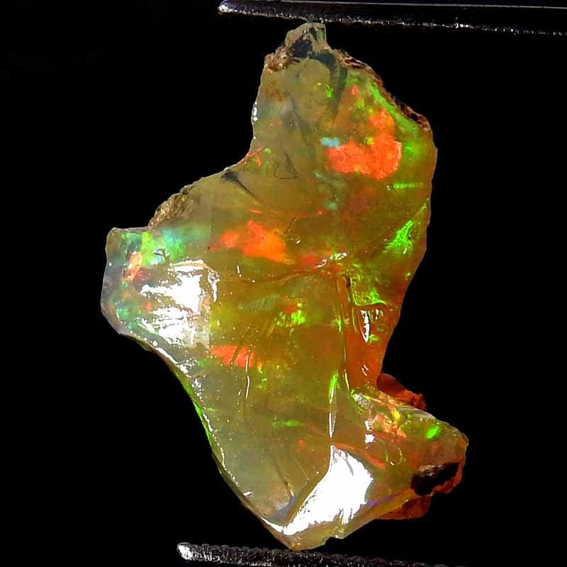 Jewelgemscraft ™ 02.50cts. Ultra vatra sirovi opal kamen, prirodni grubi, kristali dragog kamenja, etiopska