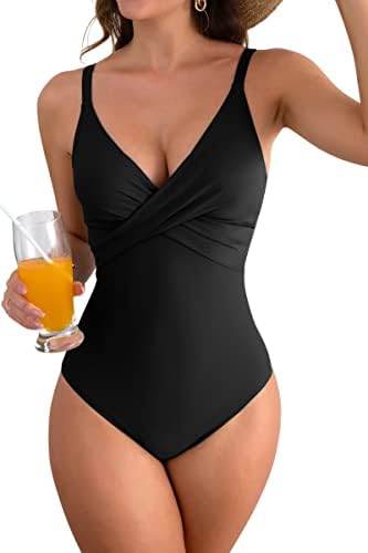 B2prity ženski Jednodijelni kupaći kostimi za kontrolu stomaka prednji Cross kupaći kostimi za mršavljenje