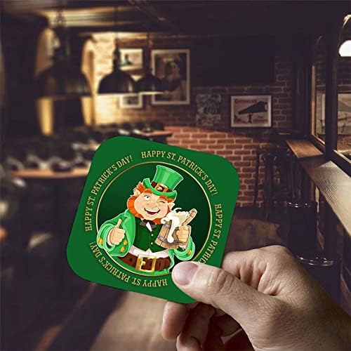 Dnevne ukrase Svetog Patricka - pivski prostirci bara podmetačima 24, 48, 96 kvadratnih kartonskih prostirki