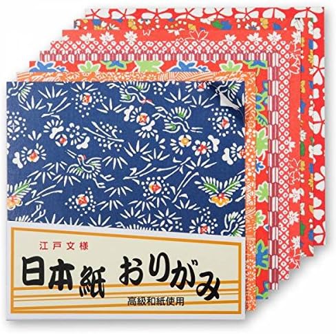 Zen-umišljeni japanski origami papir 40 kvalitetnih velikih prah - 14,5cm sa različitim tradicionalnim dizajnom
