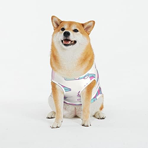 Pamučne majice za majice za rođendan-poklon-ružičaste bokske kostime Pas Cat Pajamas Mekani psici Pet skakači