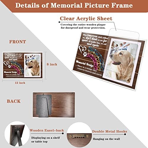 VENBEEL pet Memorial Picture Frame - pet Memorijalni pokloni za gubitak psa, poklon za gubitak ljubimca