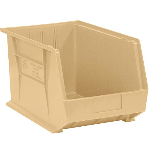 Top paketa Plastična stackala i kutije za kante za kante, 18 x 11 x 10 , bjelokosti