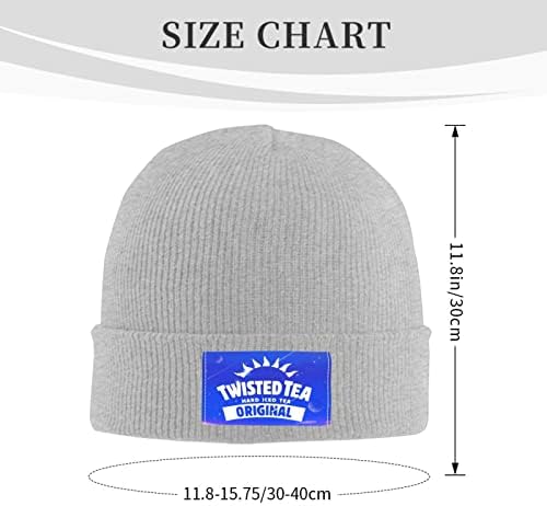 T-WISTED T-E-EA Pletene Beane Hats Topla Beanies Hip Hop Hat Casual Winter Hats Skull pleten Kape za muškarce Žene Crne