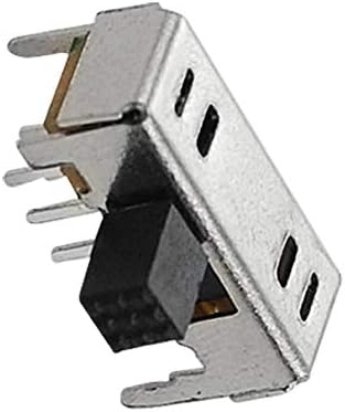 Aexit 10 kom mrežni proizvodi X panel PCB 8 Pin ON / ON / ON 3 pozicija 2p3t DP3T slajd prekidač 0.5 A prekidači