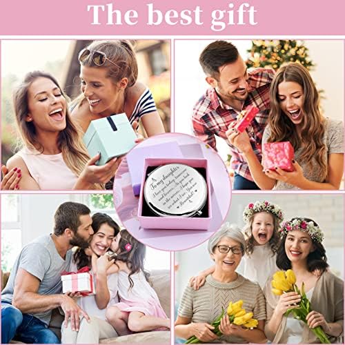 JCHCAMRY Travel Pocket Cosmetic gravirano kompaktno ogledalo za šminkanje sa poklon kutijom, kćer pokloni