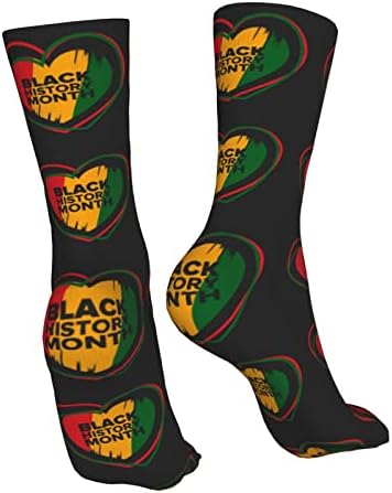 Mjesec Black History 2023 Čarape za muškarce visoke čarape za posade Poklon Zimske čarape za žene