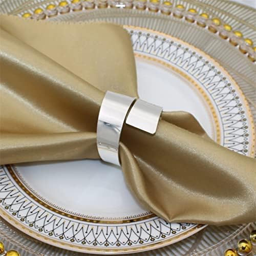 N / A salvetni prstenovi set okrugle prstenove držača za ubrus za praznične božićne svadbene stol ukrase