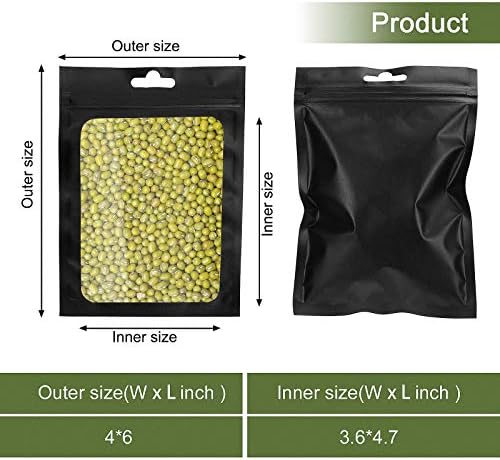 100 komada vrećica za zaštitu od mirisa, 4 x 6 inča koje se mogu ponovo zatvoriti Mylar vrećice za odlaganje