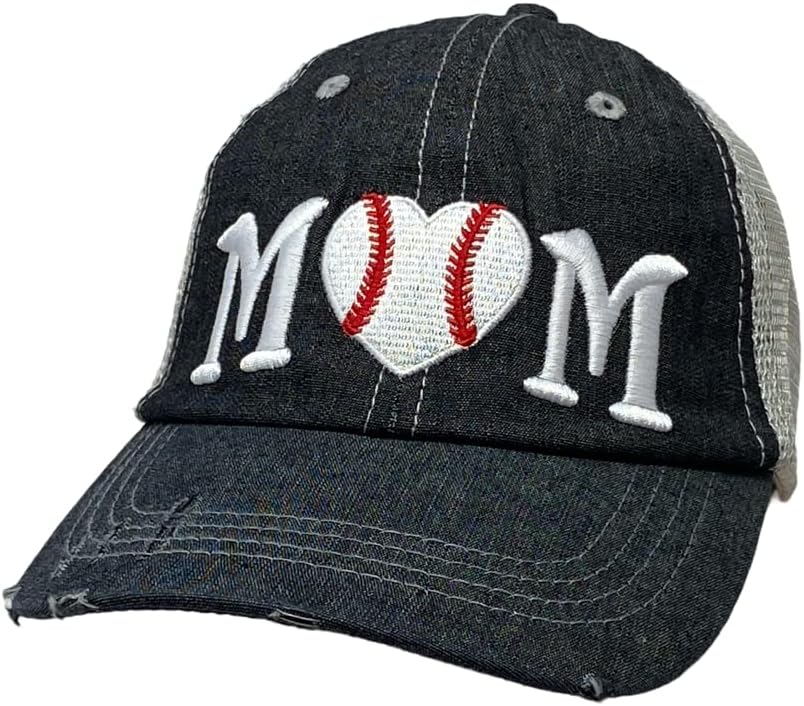 Cocomo Soul Ženska Bejzbol Mama Šešir | Bejzbol Srce Šešir | Bejzbol Ljubav Šešir / Bejzbol Mama Kapa 208