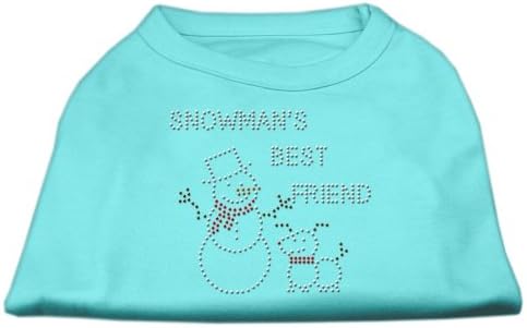 Mirage Pet Products 10-inčni snjegović najbolji prijatelj rhinestone Print Shirt za kućne ljubimce, mali,