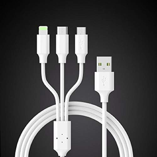 AFXOBO 3 pakovanje 3 u 1 mobilni telefon za punjenje 3,3ft / 2A Prijenosni brzi kabel za brze punjač za mikro USB / Type-C / iOS univerzalni kabel
