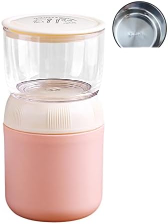 Petsola kontejneri za jogurt od nerđajućeg čelika prenosivi kontejneri za zob za odrasle mlekare, roze,