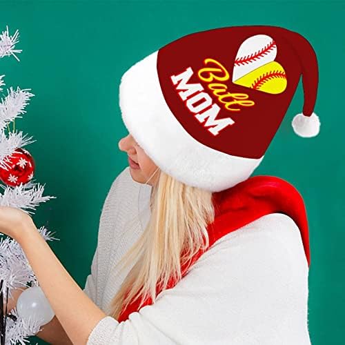 Funny Ball mama Softball bejzbol Božić šešir Santa šešir Funny Božić kape Holiday Party kape za žene / muškarci