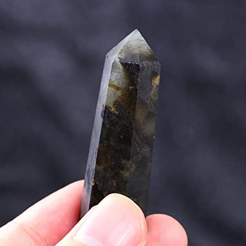 Edgy String perle Amethyst kristalno point šesterokutni kvarcni štapić za liječenje prirodnog kamenog fluorita