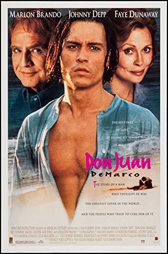 Don Juan DeMarco - 27x41 D / S originalni filmski poster jedan list 1994 Johnny Depp Marlon Brando
