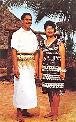 Dva seljana Tongan, Polinezijski kulturni centar Tahiti razglednica