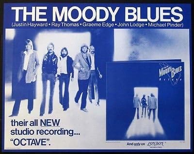 Moody Blues Orig. Octave promo poster 1978