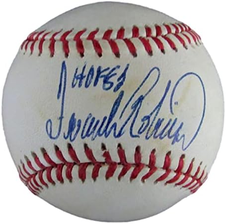 Frank Robinson Hof Autografije / INSC Rawlings Oal Bejzbol Orioles PSA / DNK 176970 - AUTOGREMENA BASEBALLS
