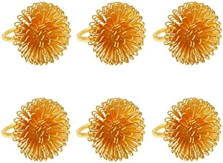 Xbwei ručno rađeni prstenovi za salvete Držač zlatni metalni okrugli salvete prstenovi trkački stolni stolni