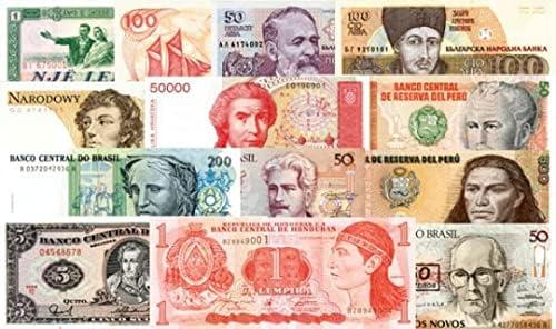 100 različitih svjetskih novčanica koje nisu u opticaju - grupa stranog papirnog novca - sto komada papirnog