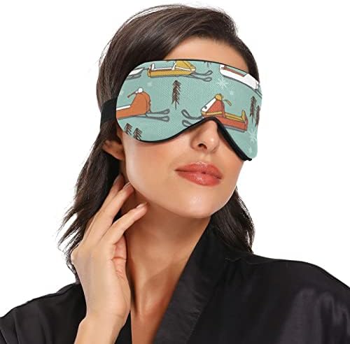 Unisex za spavanje maski za motorne sanke-vintage-senf-narančasta noć spavaći za spavanje udobnog poklopca